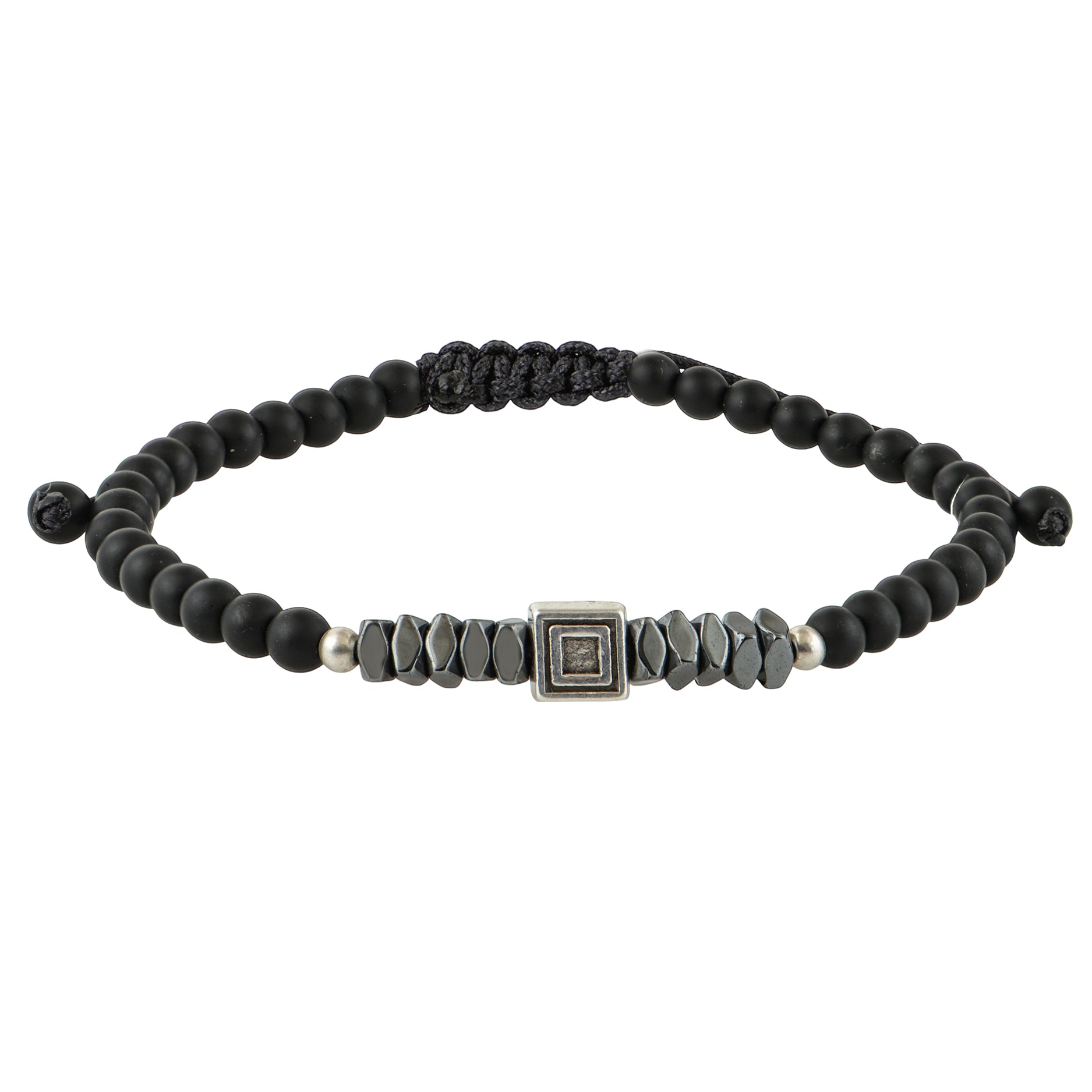 Men's Square Geometry Adjustable Bracelet