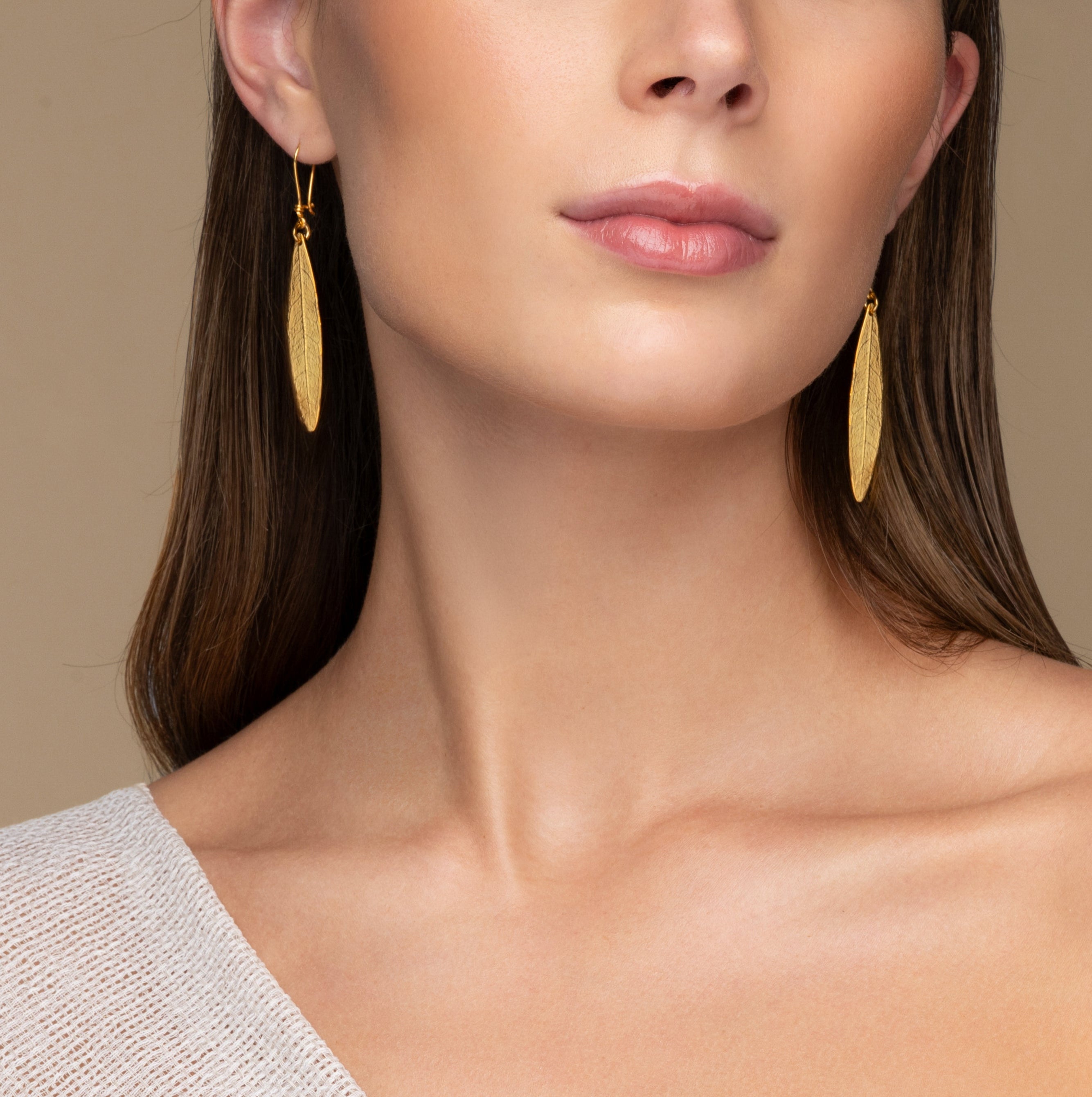 Olive Leaf Earrings