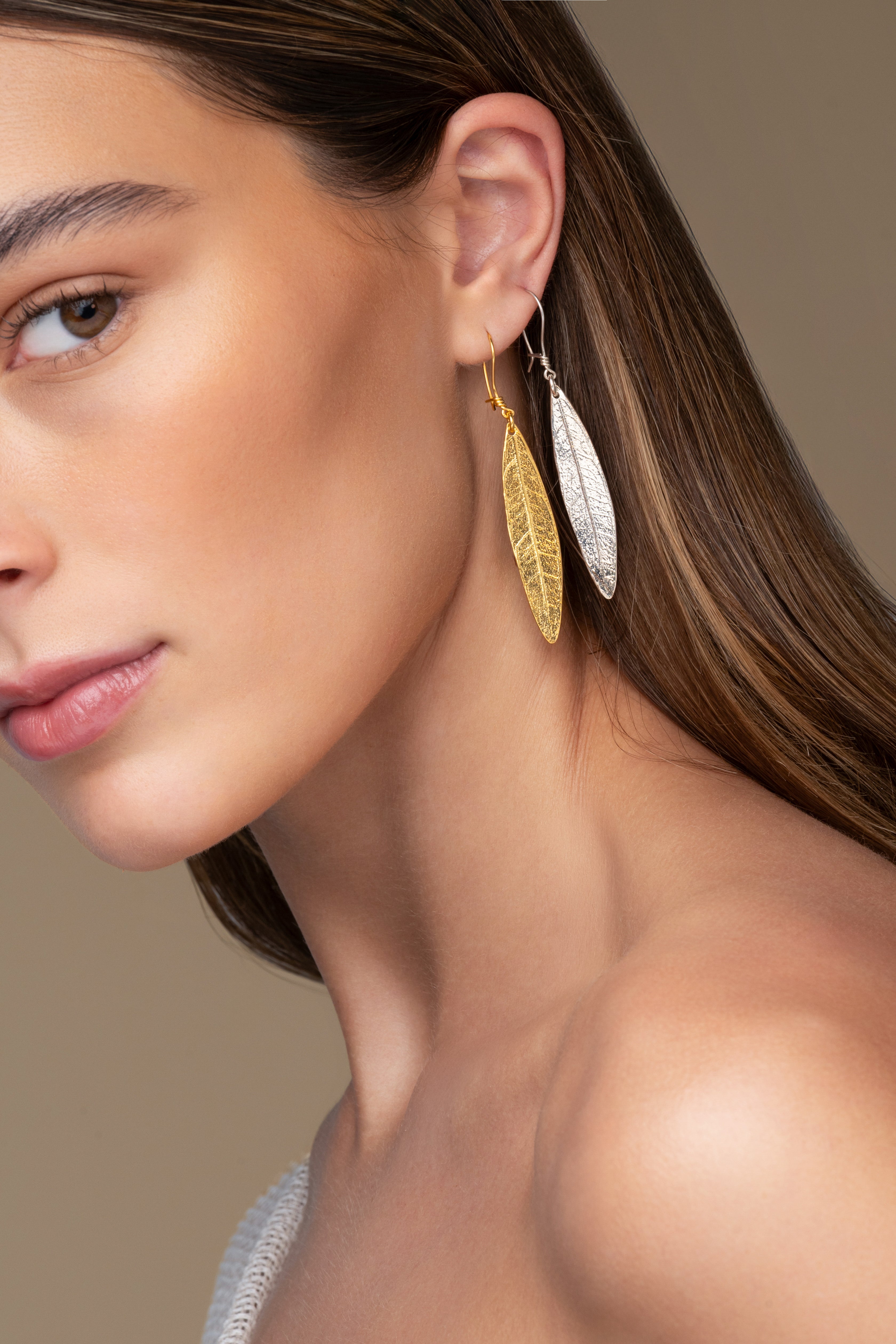 Olive Leaf Earrings