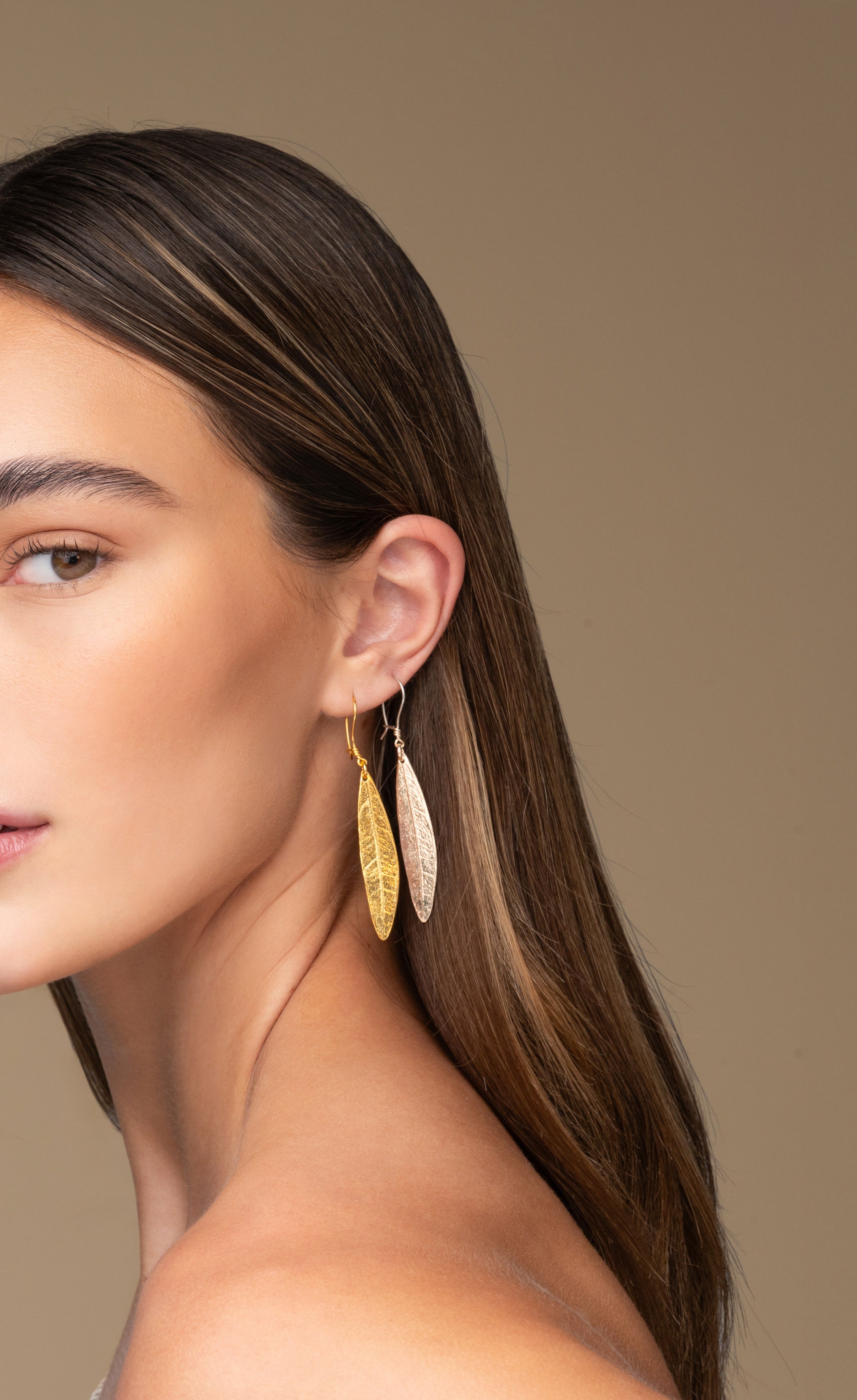 Olive Leaf Earrings
