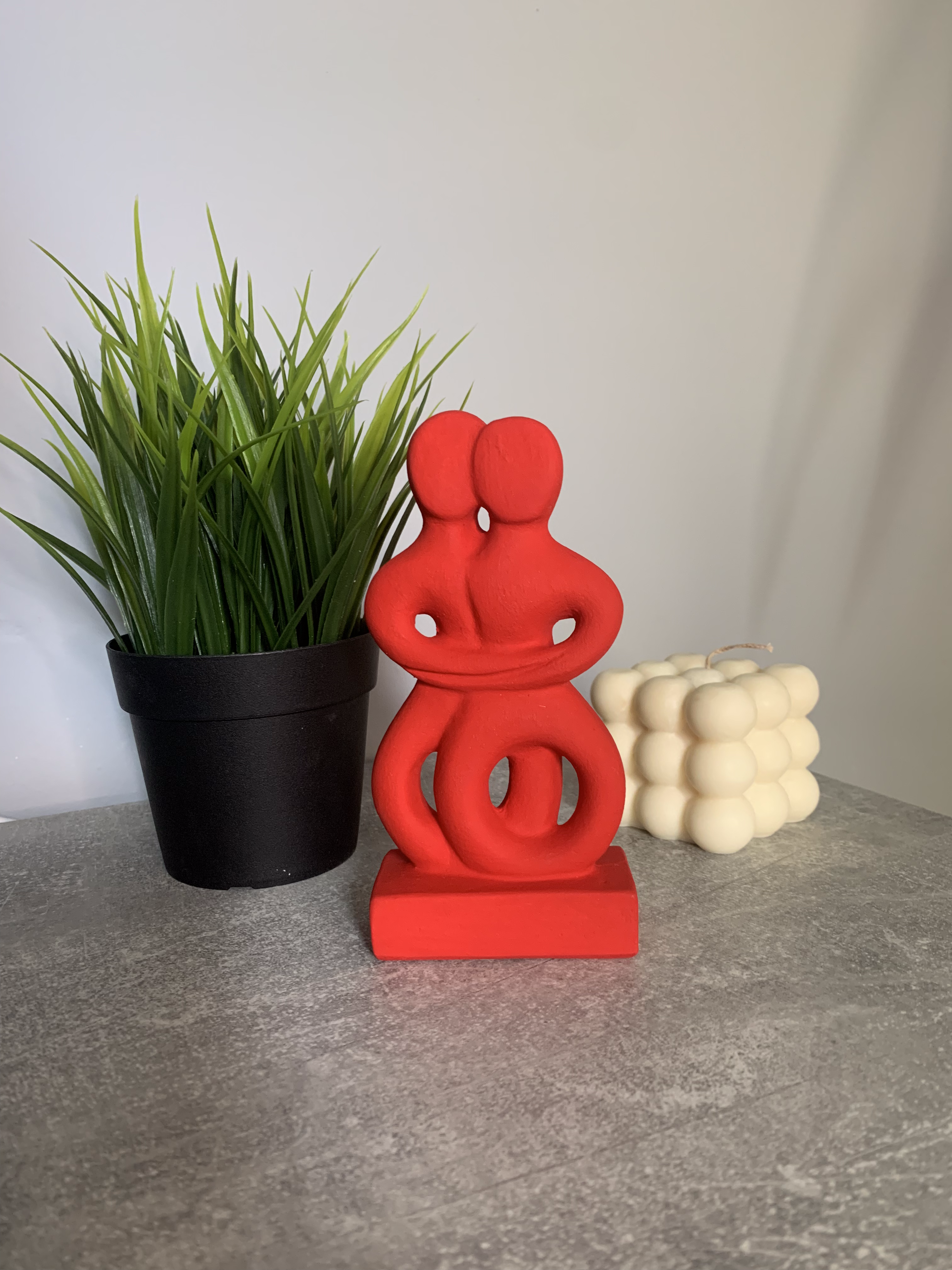 Coloured "Twins" Cycladic Idol