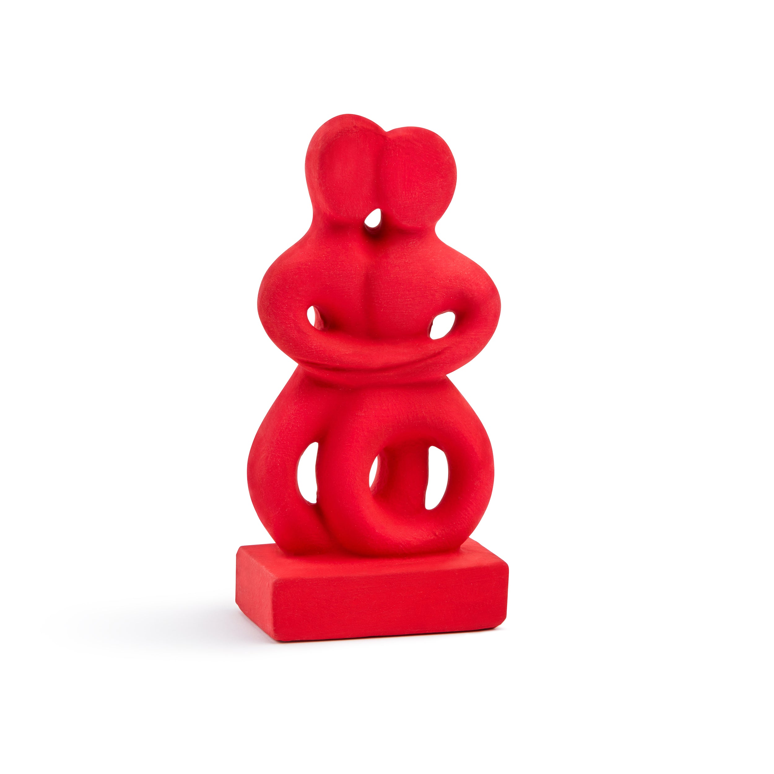 Coloured "Twins" Cycladic Idol