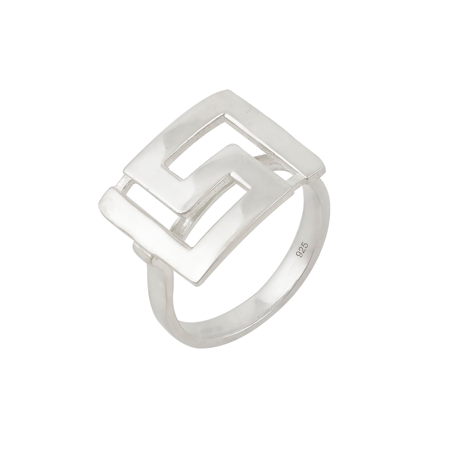 Meander Ring Silver