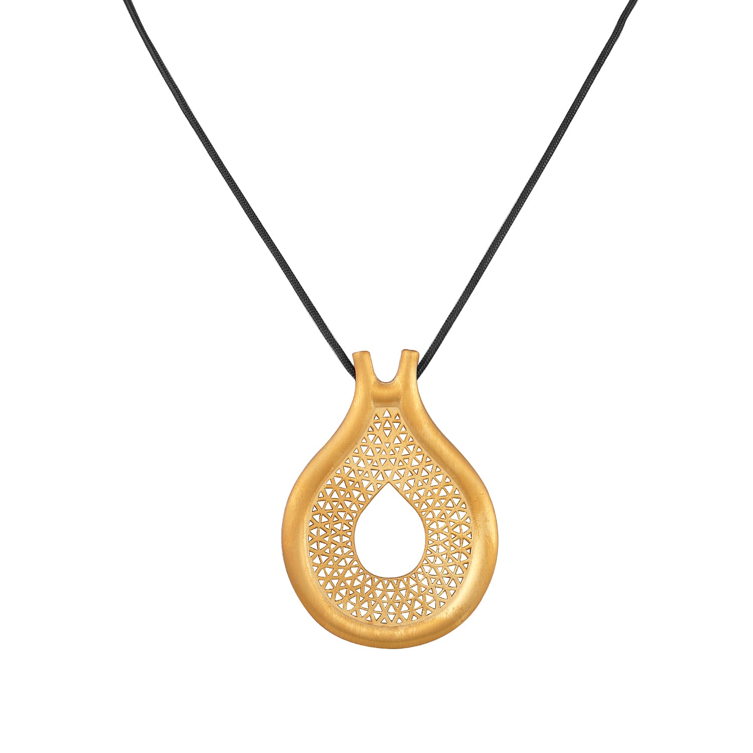 Pan-Shaped Pendant Black